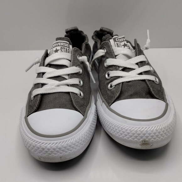 Converse All Star Shoes Womens Size 7 Shoreline Low Top grey white Sneakers - Picture 3 of 6